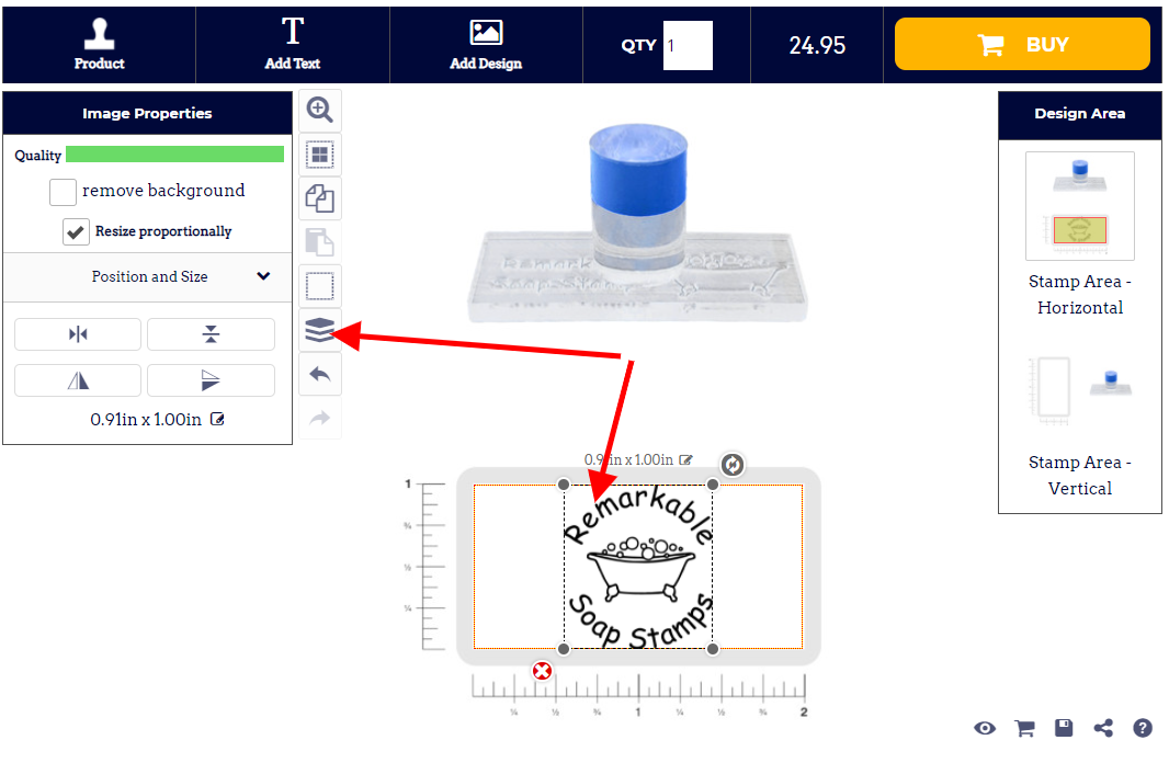 View And Organize Layers Button